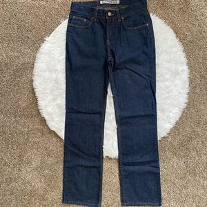 Express‎ Precision Fit Jeans Dark Blue Size 3/4